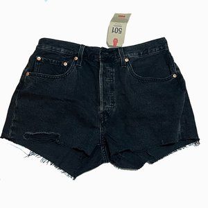 Levi's Black Shorts 501